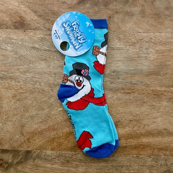 5/$20 NEW Kids 9-2.5 Frosty the Snowman Christmas Socks - Picture 1 of 3